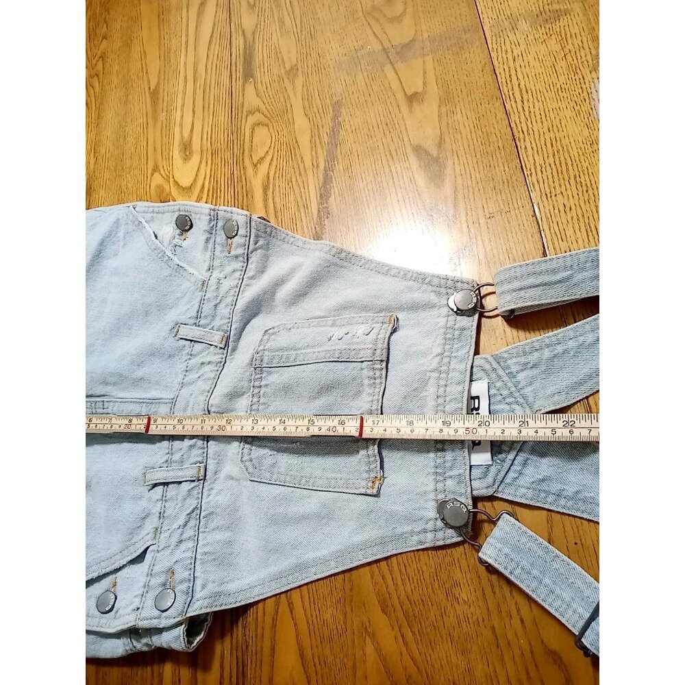 RSQ OVERALLS Jeans Womens SMALL / MEDIUM ? ? BLUE Preowned DISTRESSED Denim - Picture 5 of 10